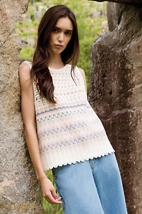 Zig zag crochet top