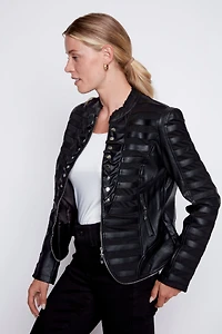 Pleather admiral jacket