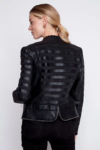 Pleather admiral jacket