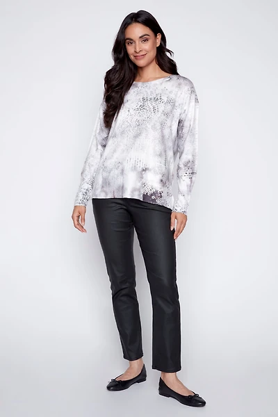 Le pull à imprimé animalier