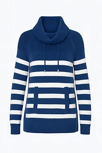 Stripe kangaroo sweater