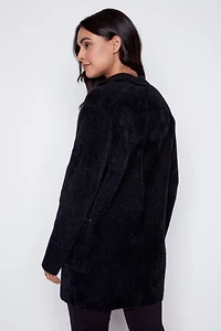 Le manteau-cardigan à cils