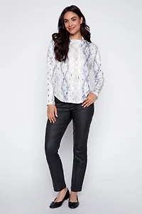 Foil detail printed top