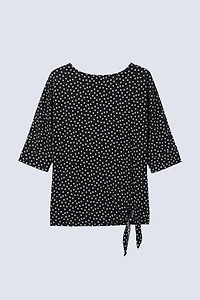 Dot print knot front top