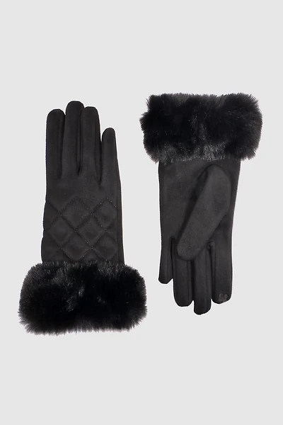 Diamond quilt design gloves