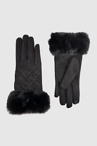 Diamond quilt design gloves