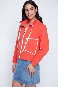 La veste en coton à fermeture éclair