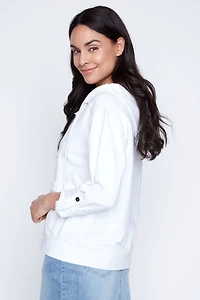 La veste en coton à manches retroussables