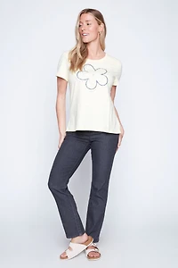 Le T-shirt à motif floral