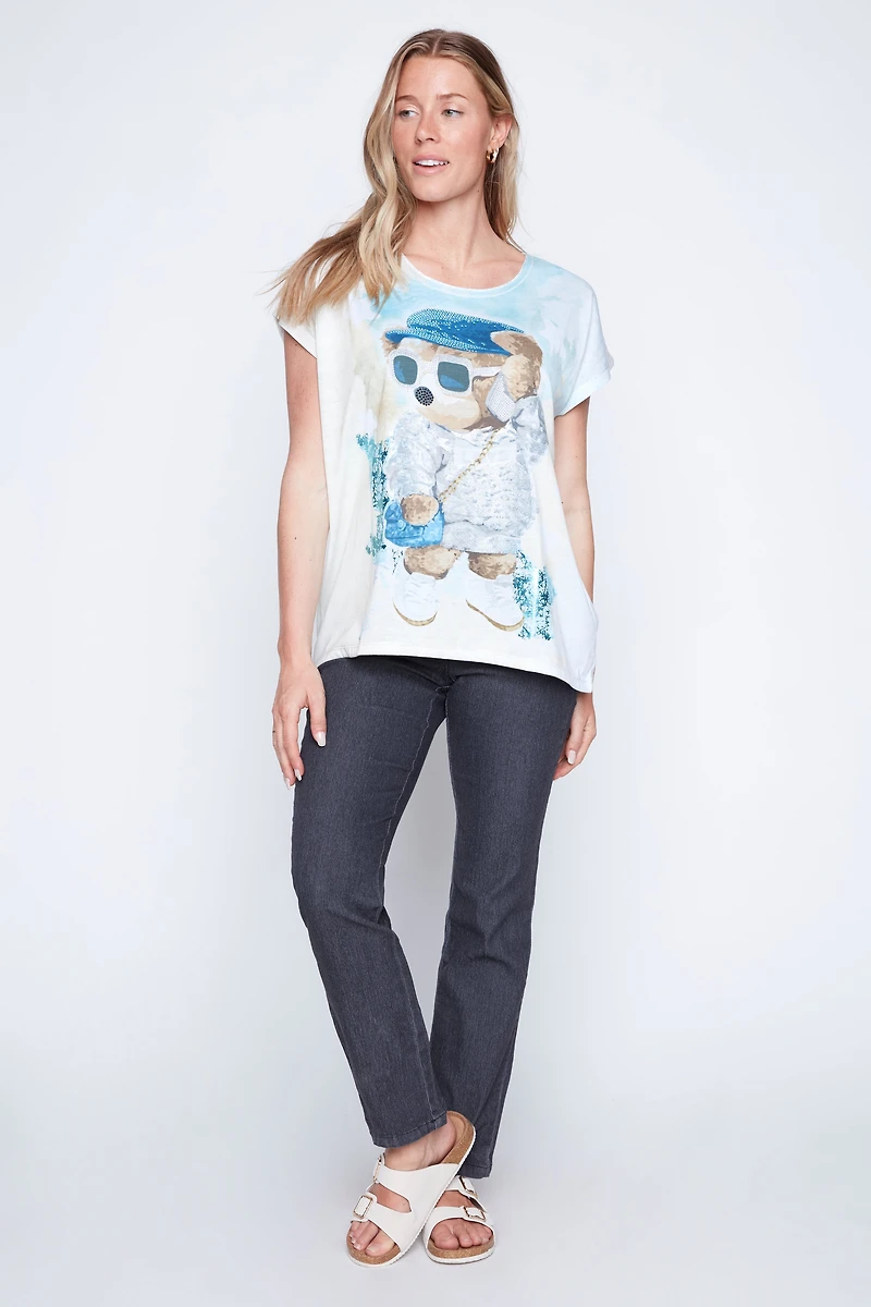 Cool bear sparkle t-shirt