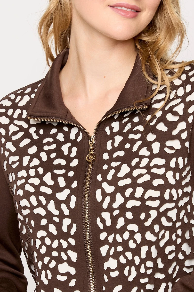 Laser Cut Zip Jacket