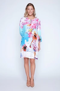 Capri print knit dress