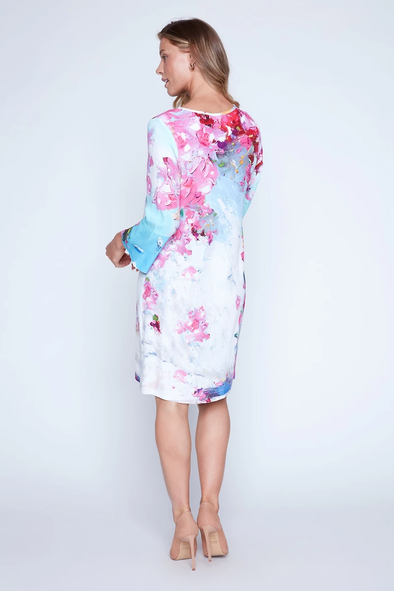 Capri print knit dress