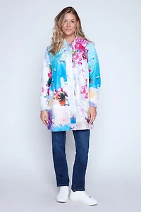 Capri print raincoat