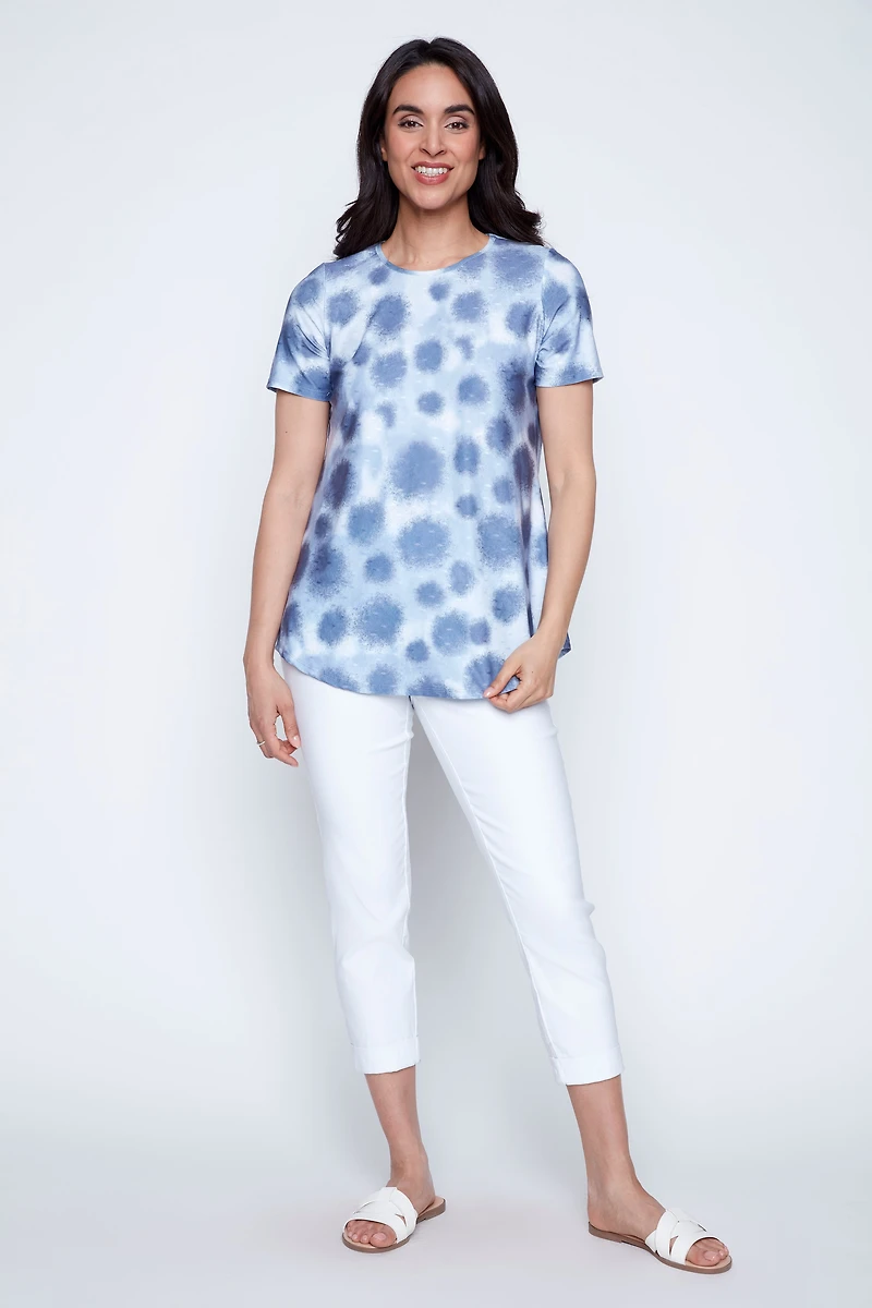Tie dye jacquard tunic