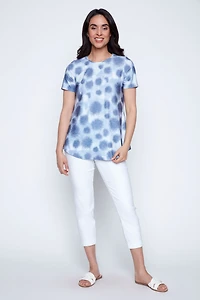 Tie dye jacquard tunic