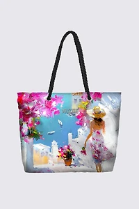 Le sac de plage imprimé Capri