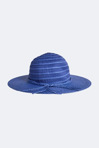 Navy wide brim hat