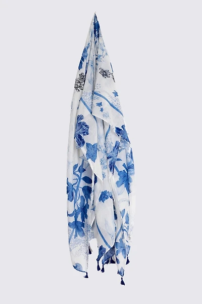 Floral Print Kimono Cover-Up
