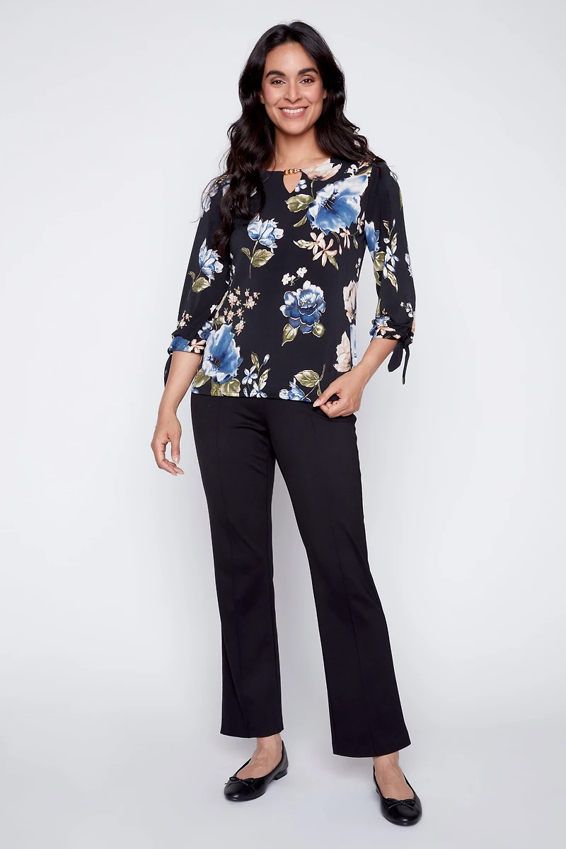 Beaded neck top