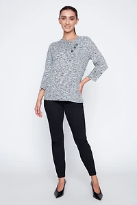 Two tone knit top