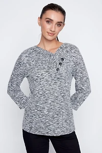 Two tone knit top