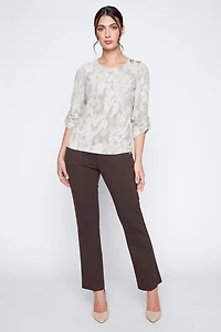 Le haut en maille jacquard
