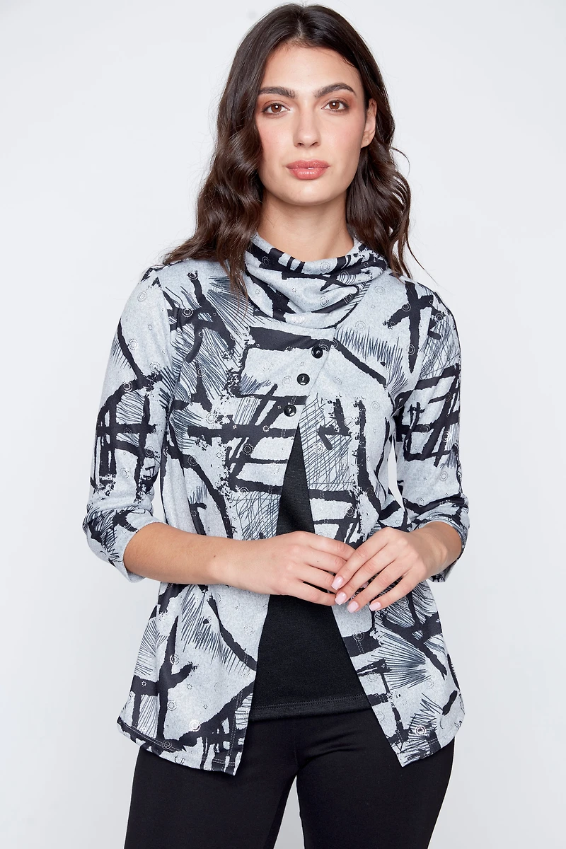 Cowl neck sweater