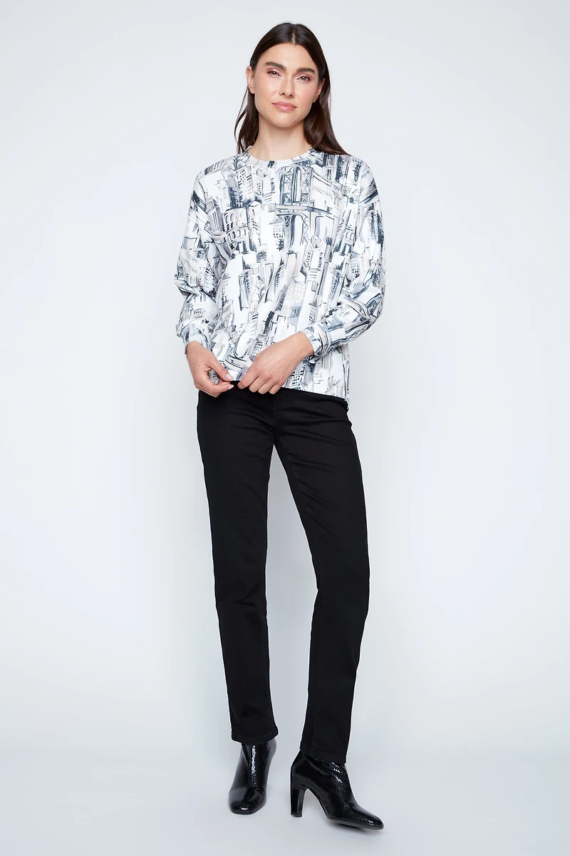 City print top