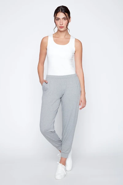 Le pantalon à enfiler en éponge français