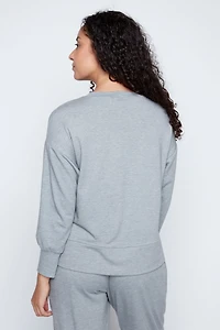 Solid top with side zipper detail