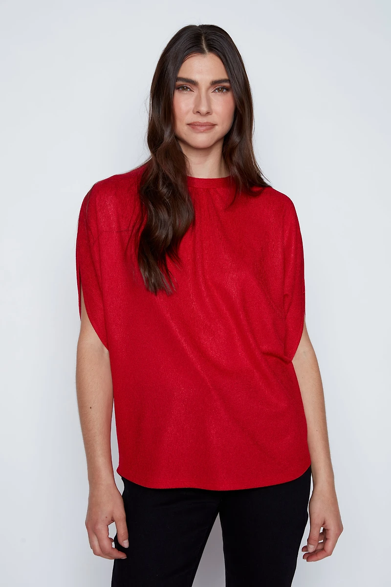 Le haut lurex à nœuds