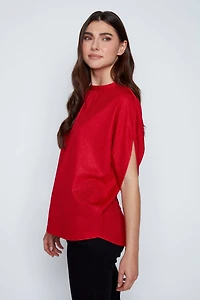 Tie back lurex top