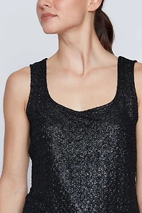 Square neck lurex cami