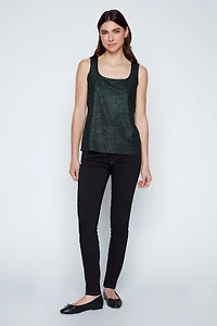 Square neck foil cami