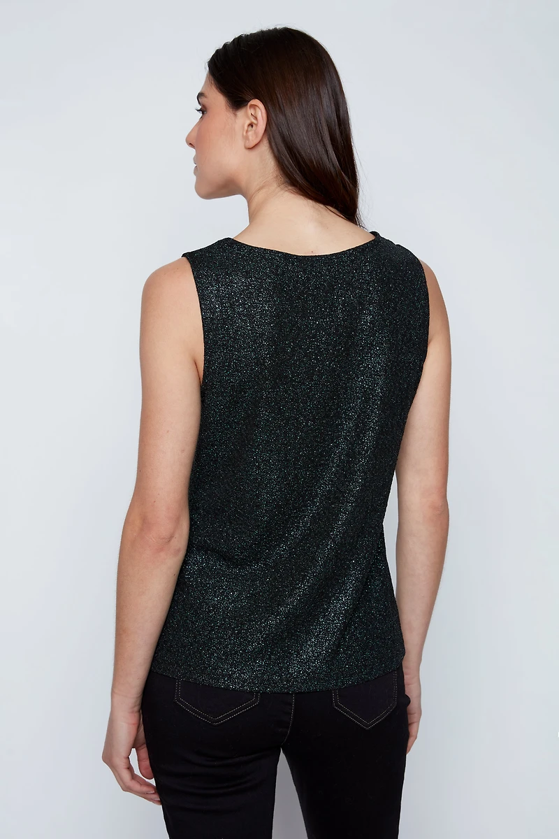 Square neck foil cami