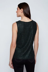 Square neck foil cami