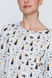 Doggie design knit pyjama set