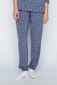 L'ensemble de vêtements d'intérieur en tricot à motif diamant