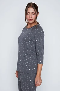 L'ensemble de vêtements d'intérieur à motif diamant