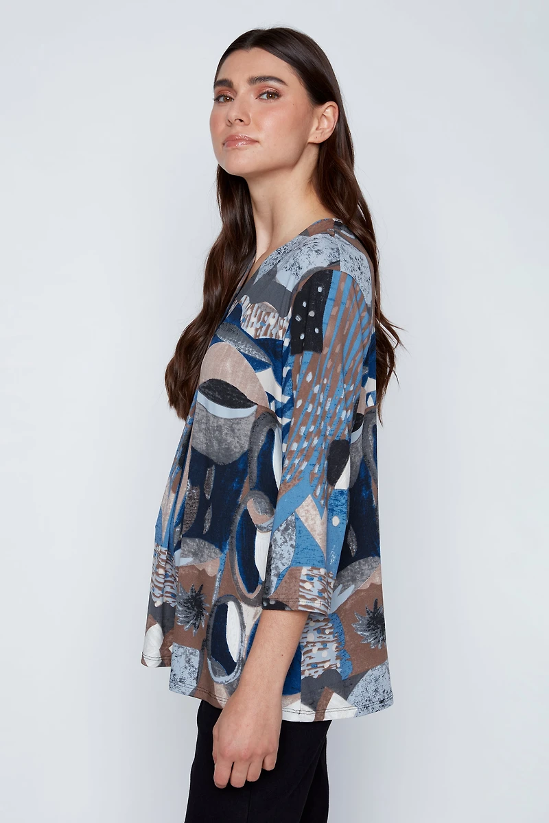 Mini floral knit top