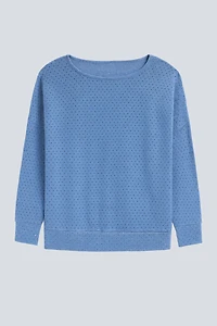 Dolman sleeve textured top