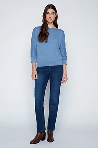 Dolman sleeve textured top