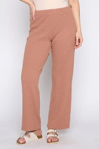 Textured cotton pant