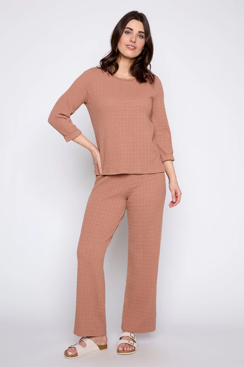 Textured cotton top