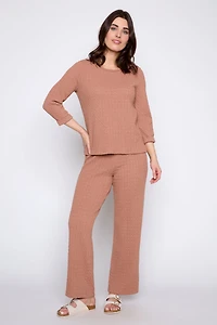 Textured cotton top