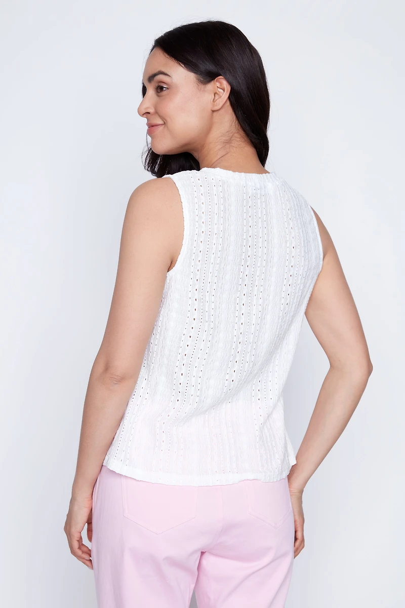 Eyelet cami