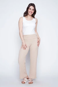 Pull on crinkle puff pant