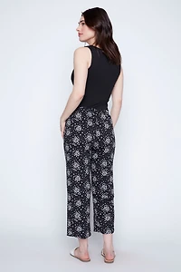 Black white dot print pant