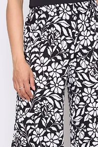 Le pantalon gaucho à imprimé tropical